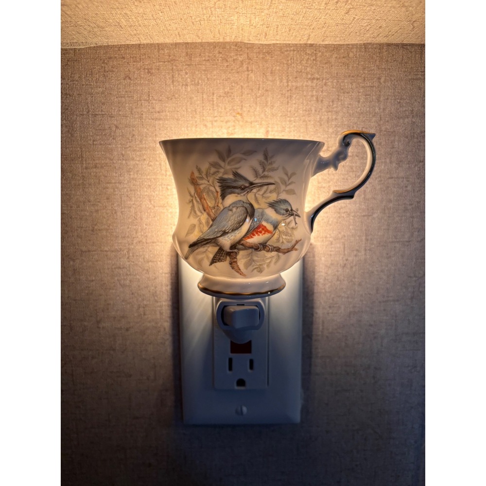 Rosina Queens Kingfisher Tea Cup Night Light‎